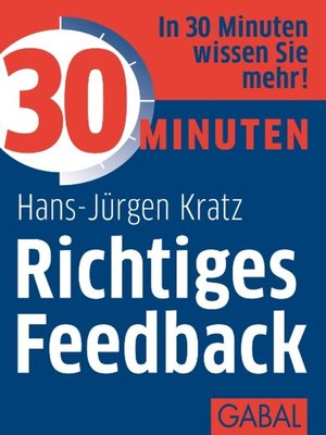 cover image of 30 Minuten Richtiges Feedback